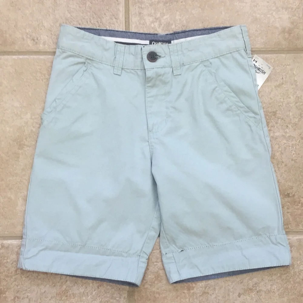 OshKosh B'gosh Flat Front Twill Roll Cuff Shorts